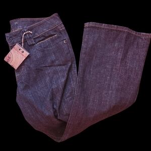 Dark Indigo Wide Leg Jeans